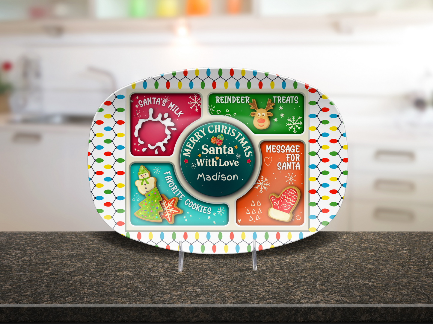 Santa’s Platter – Personalized Christmas Eve Cookie Plate