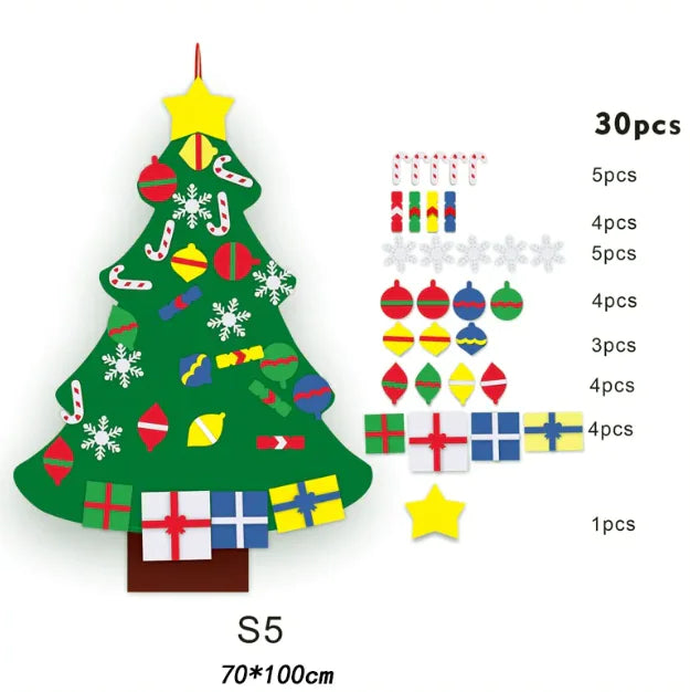 DIY 3D Felt Christmas Tree Craft Kit