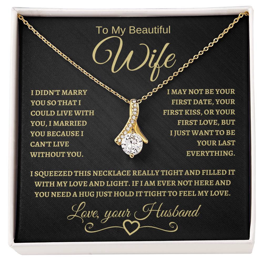 To My Beautiful Wife | Alluring Beauty Necklace | BG
