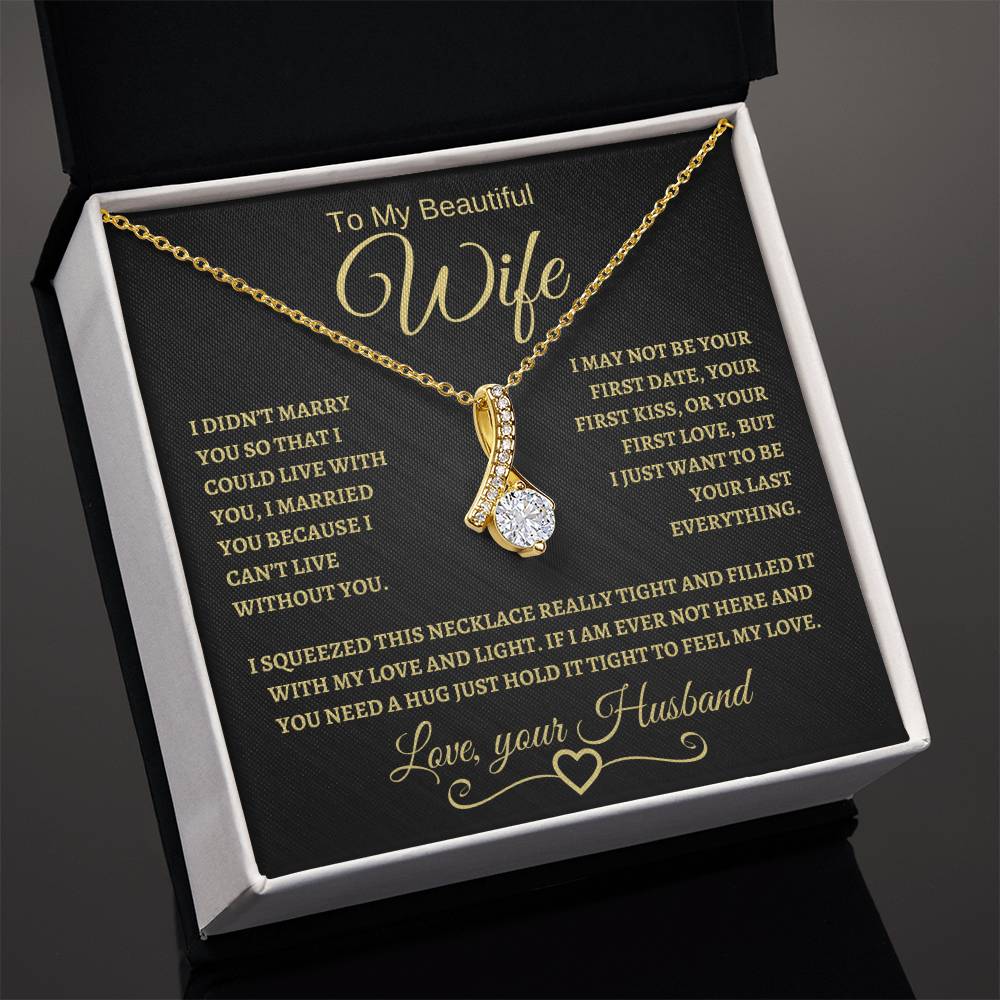 To My Beautiful Wife | Alluring Beauty Necklace | BG