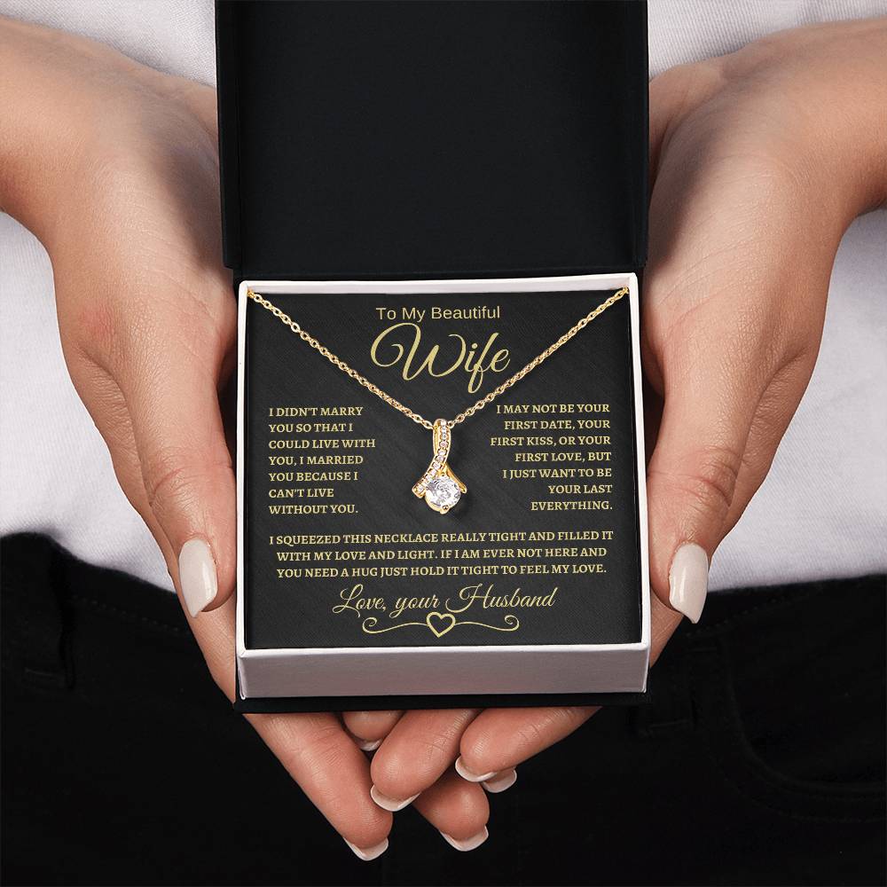 To My Beautiful Wife | Alluring Beauty Necklace | BG
