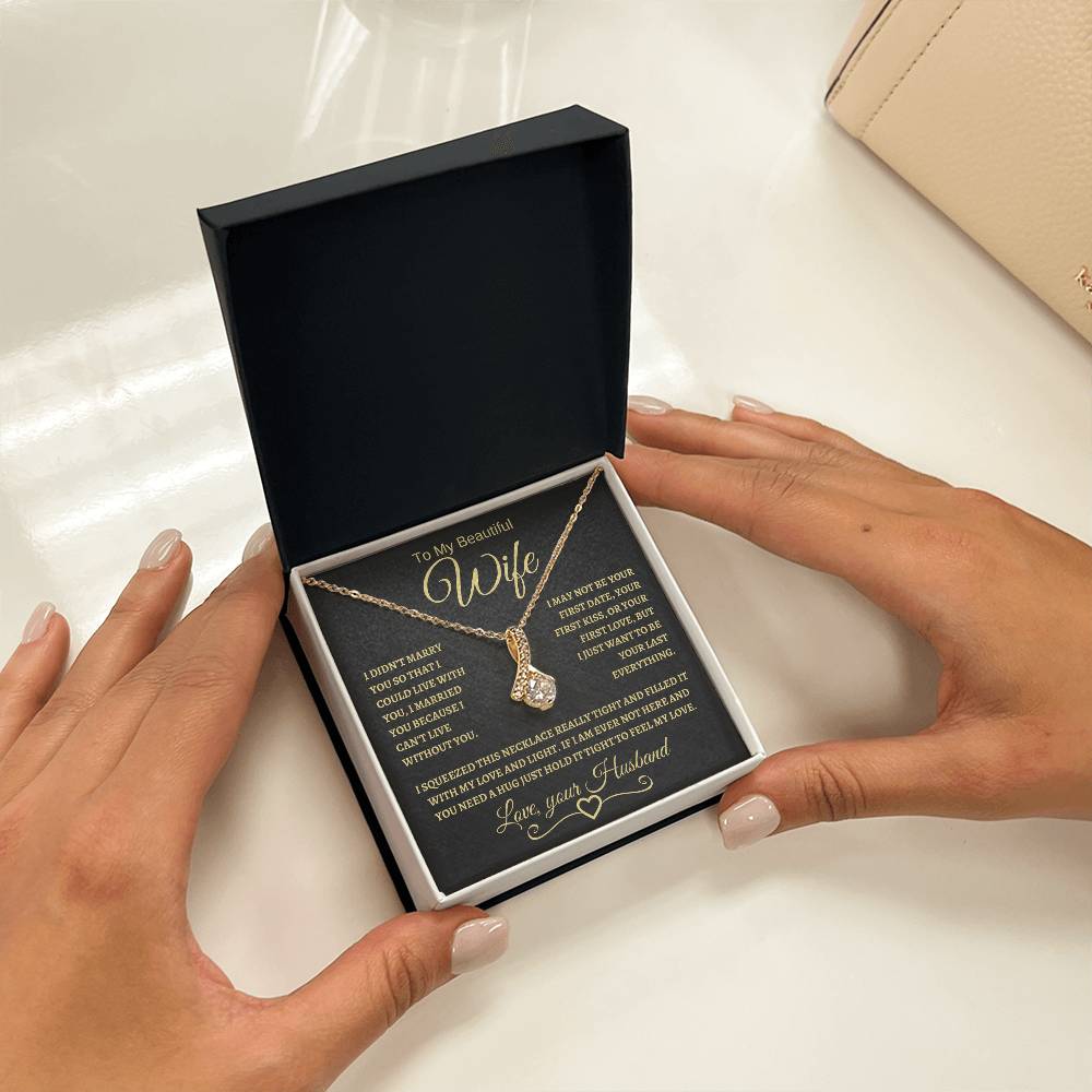 To My Beautiful Wife | Alluring Beauty Necklace | BG