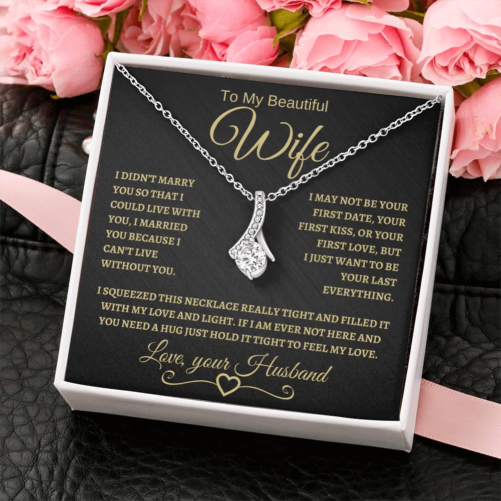 To My Beautiful Wife | Alluring Beauty Necklace | BG