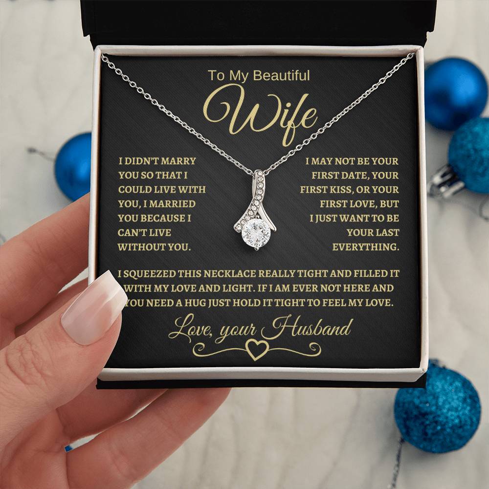 To My Beautiful Wife | Alluring Beauty Necklace | BG