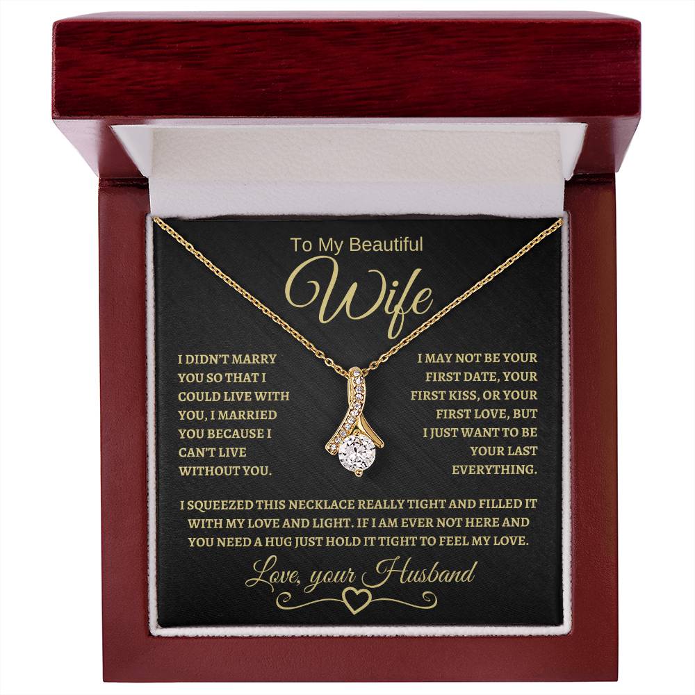 To My Beautiful Wife | Alluring Beauty Necklace | BG