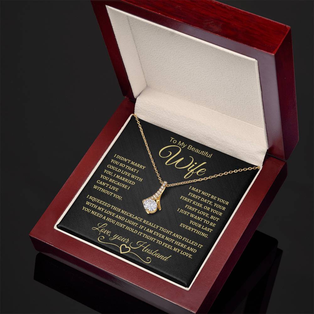 To My Beautiful Wife | Alluring Beauty Necklace | BG