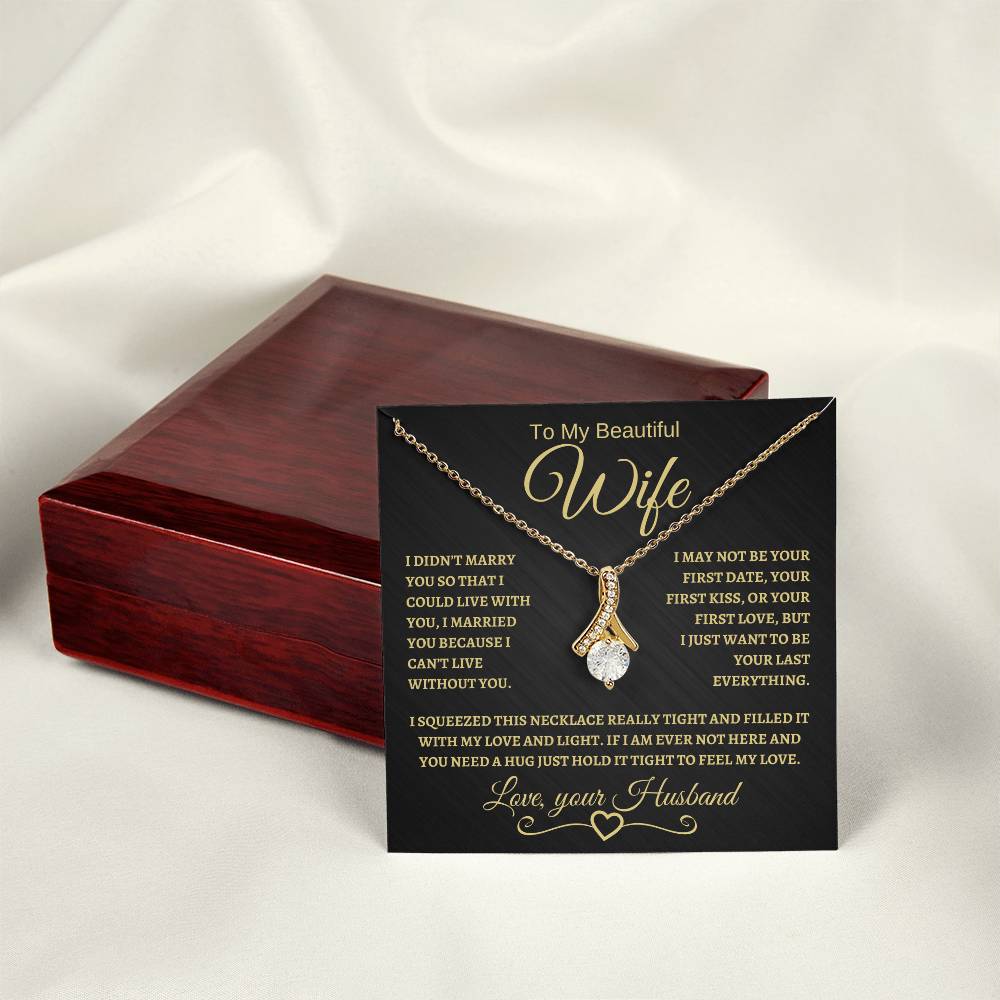 To My Beautiful Wife | Alluring Beauty Necklace | BG