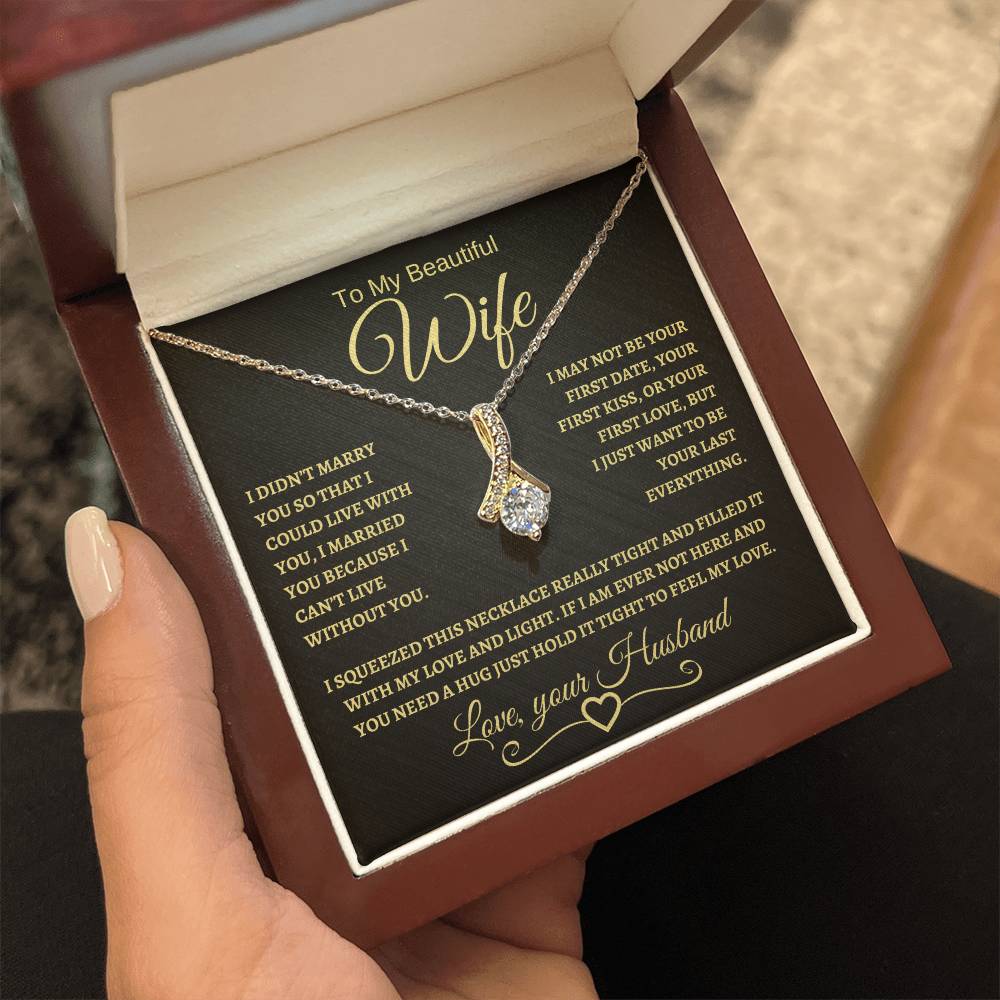 To My Beautiful Wife | Alluring Beauty Necklace | BG