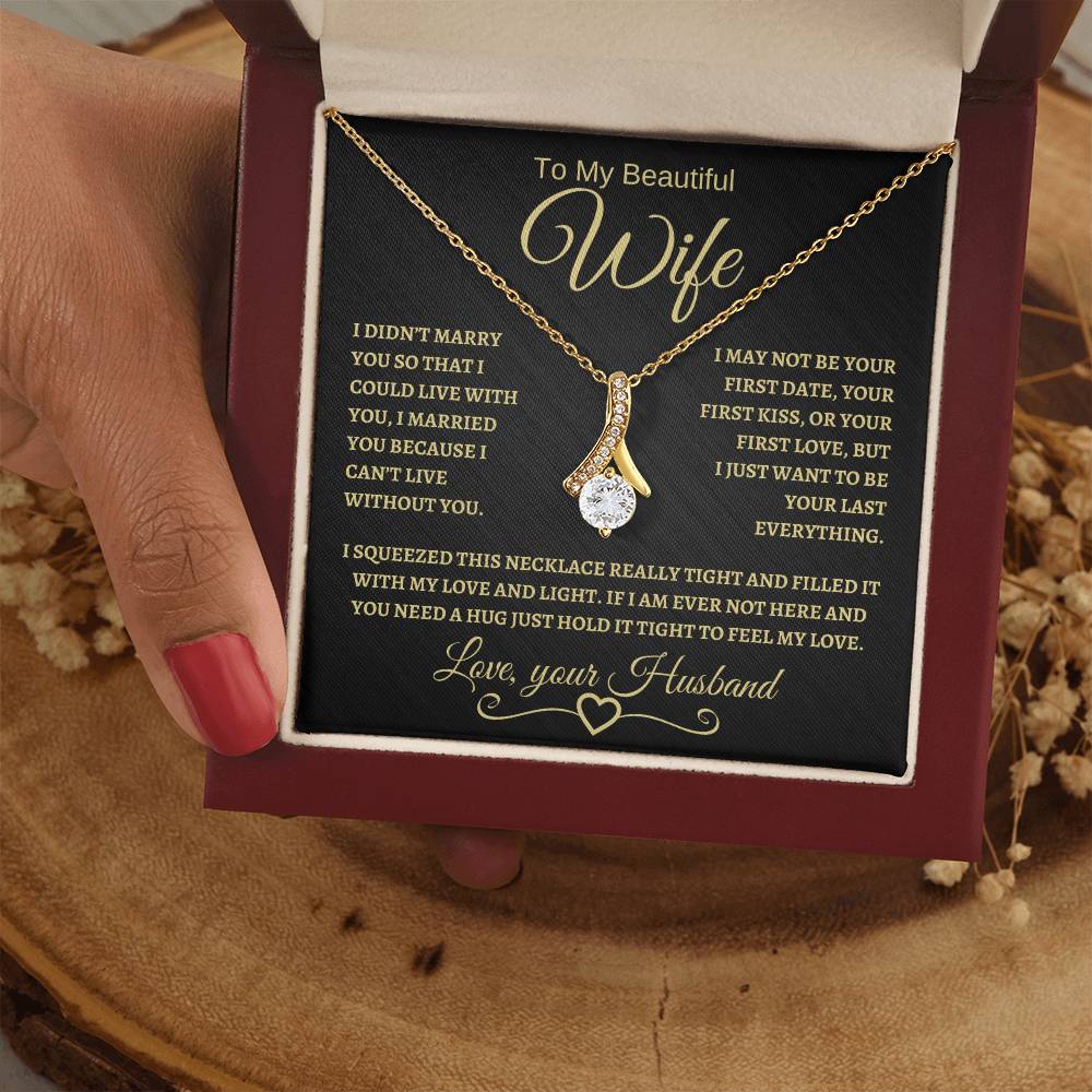 To My Beautiful Wife | Alluring Beauty Necklace | BG