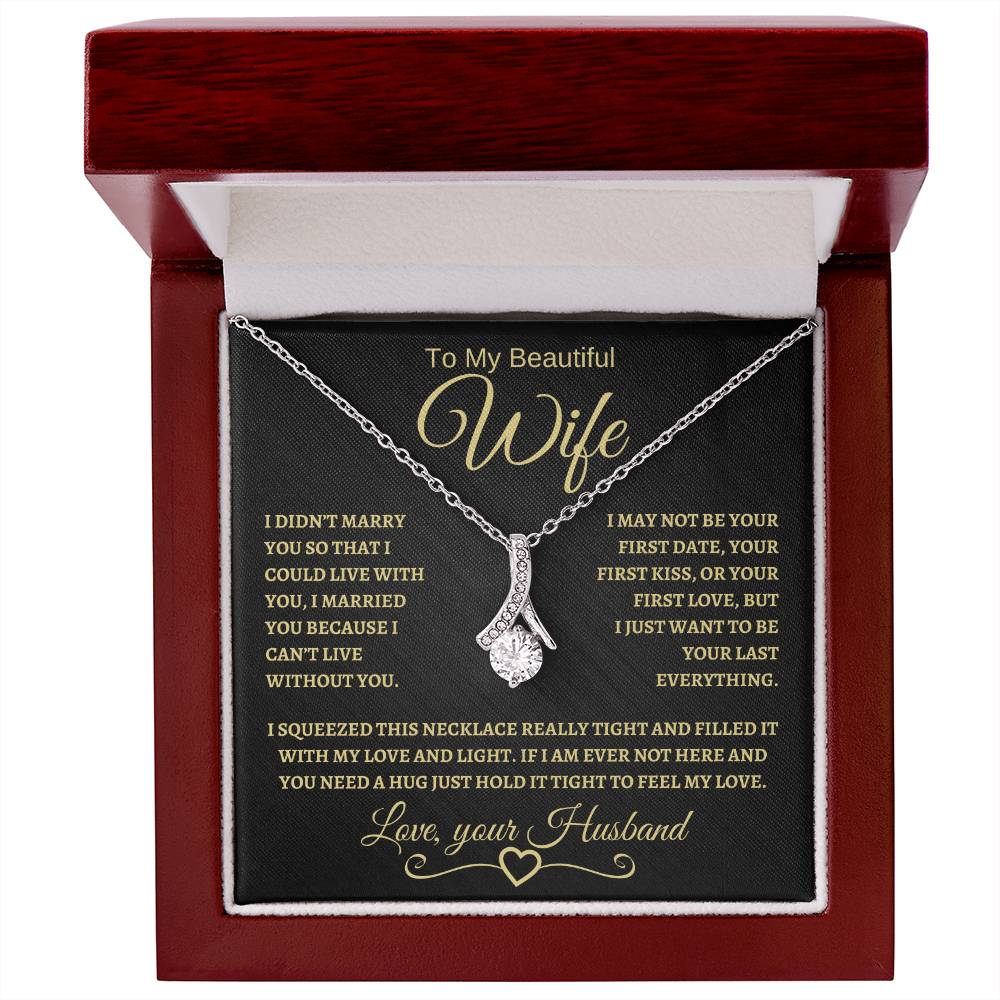 To My Beautiful Wife | Alluring Beauty Necklace | BG