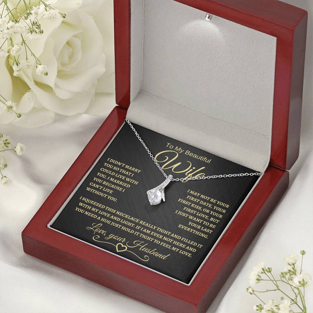 To My Beautiful Wife | Alluring Beauty Necklace | BG