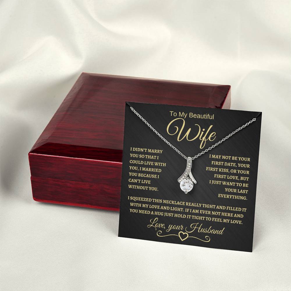 To My Beautiful Wife | Alluring Beauty Necklace | BG