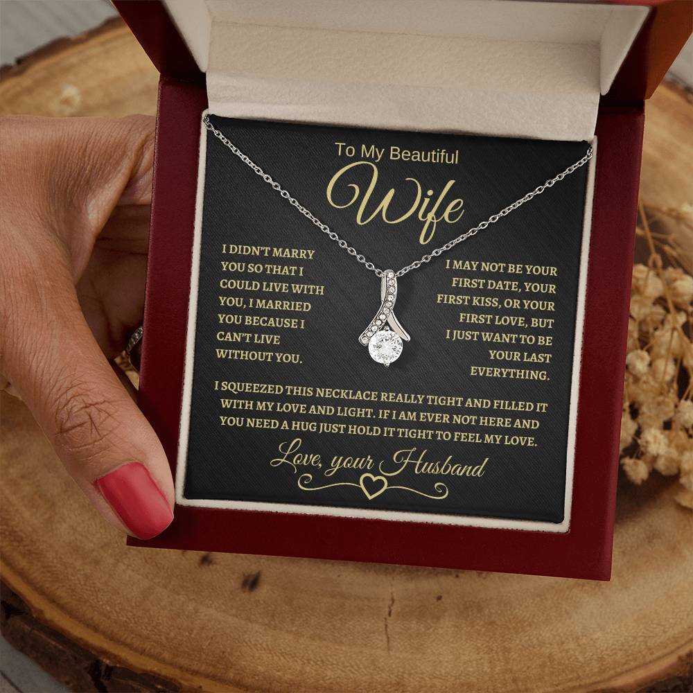 To My Beautiful Wife | Alluring Beauty Necklace | BG