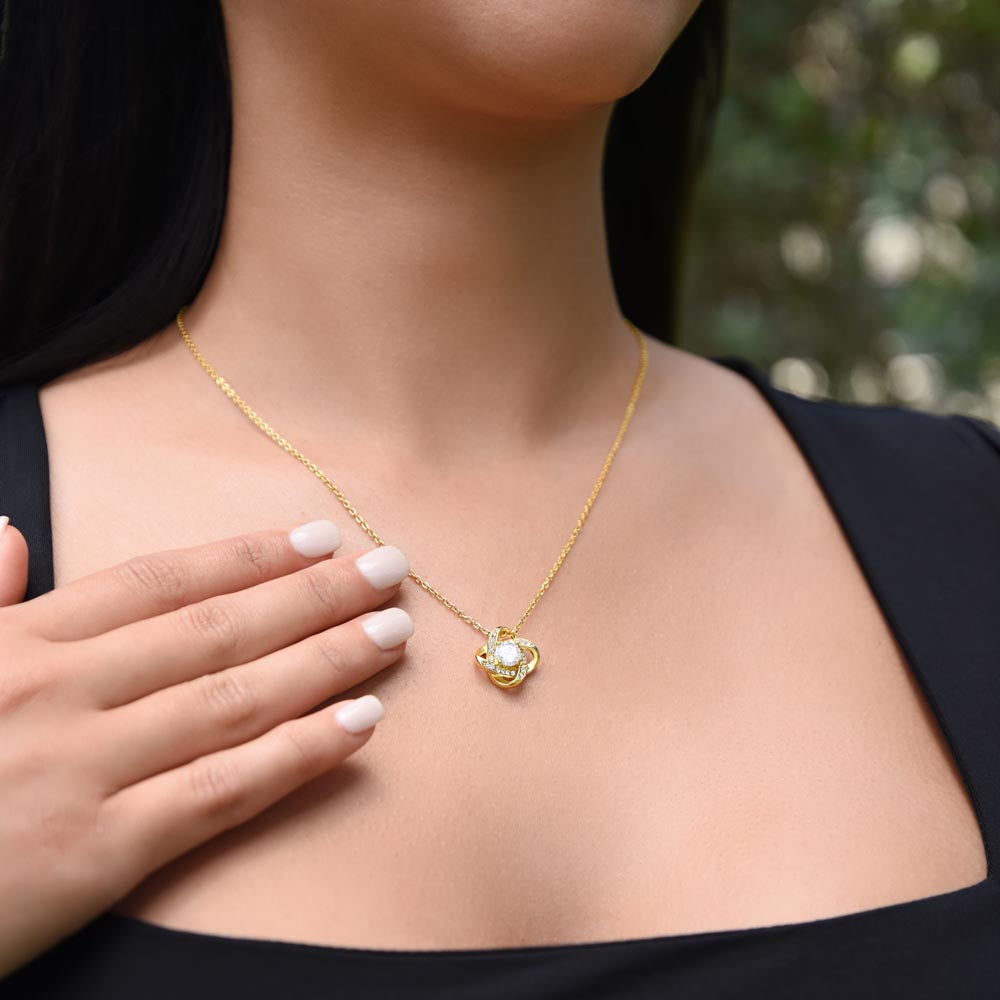 To My Gorgeous Wife | Love Knot Necklace | WBSF