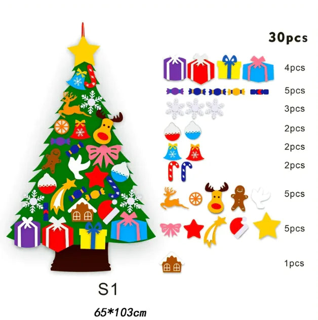 DIY 3D Felt Christmas Tree Craft Kit