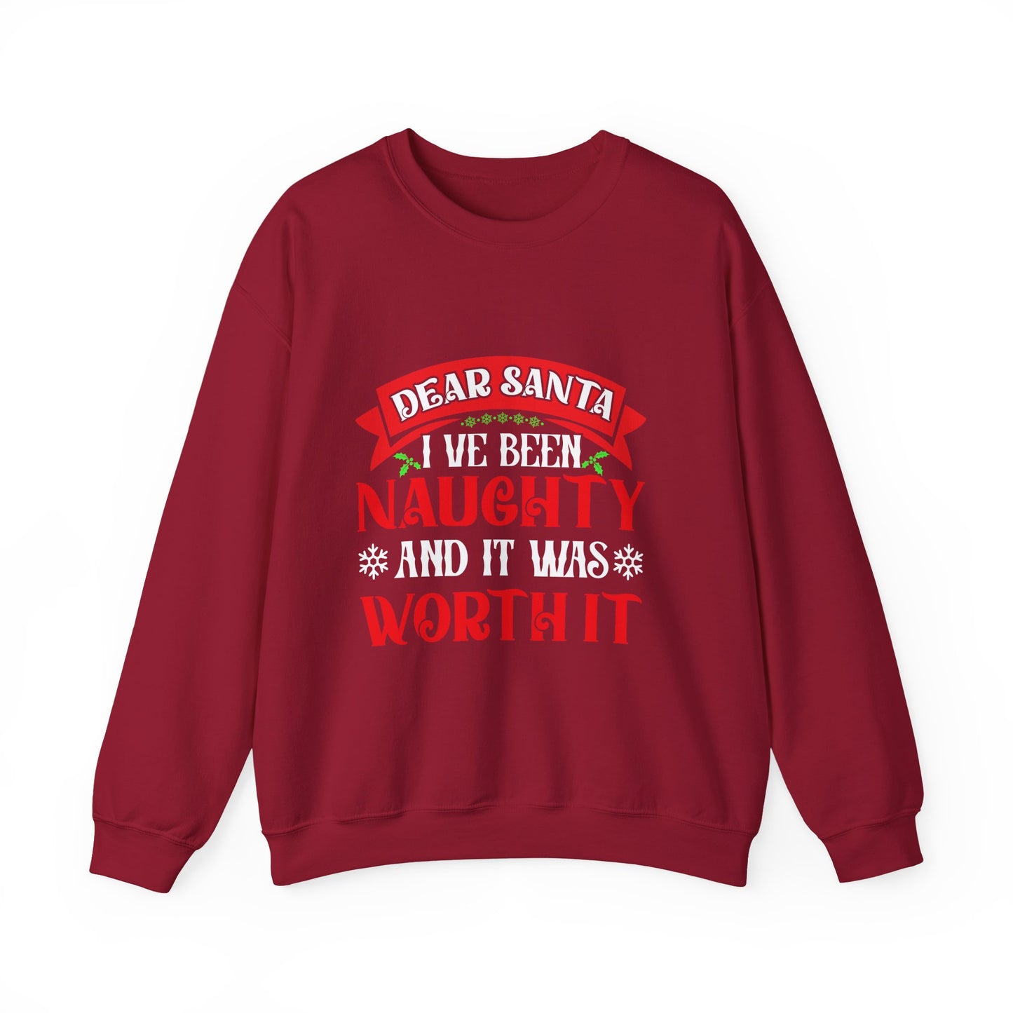 Dear Santa, I’ve Been Naughty — and It Was Worth It! | Unisex Heavy Blend Christmas Sweatshirt