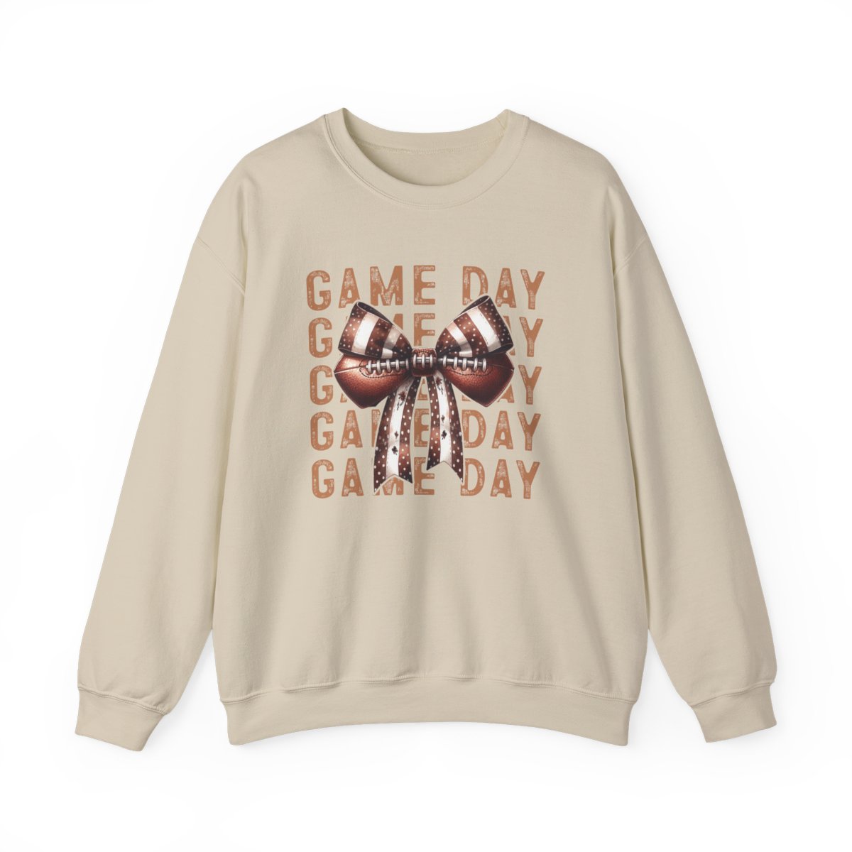 Game Day Sweatshirt – Cute Football Bow Crewneck for Women & Fans