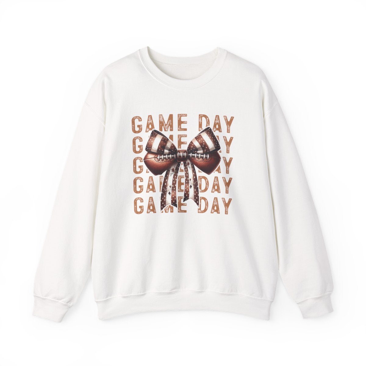 Game Day Sweatshirt – Cute Football Bow Crewneck for Women & Fans