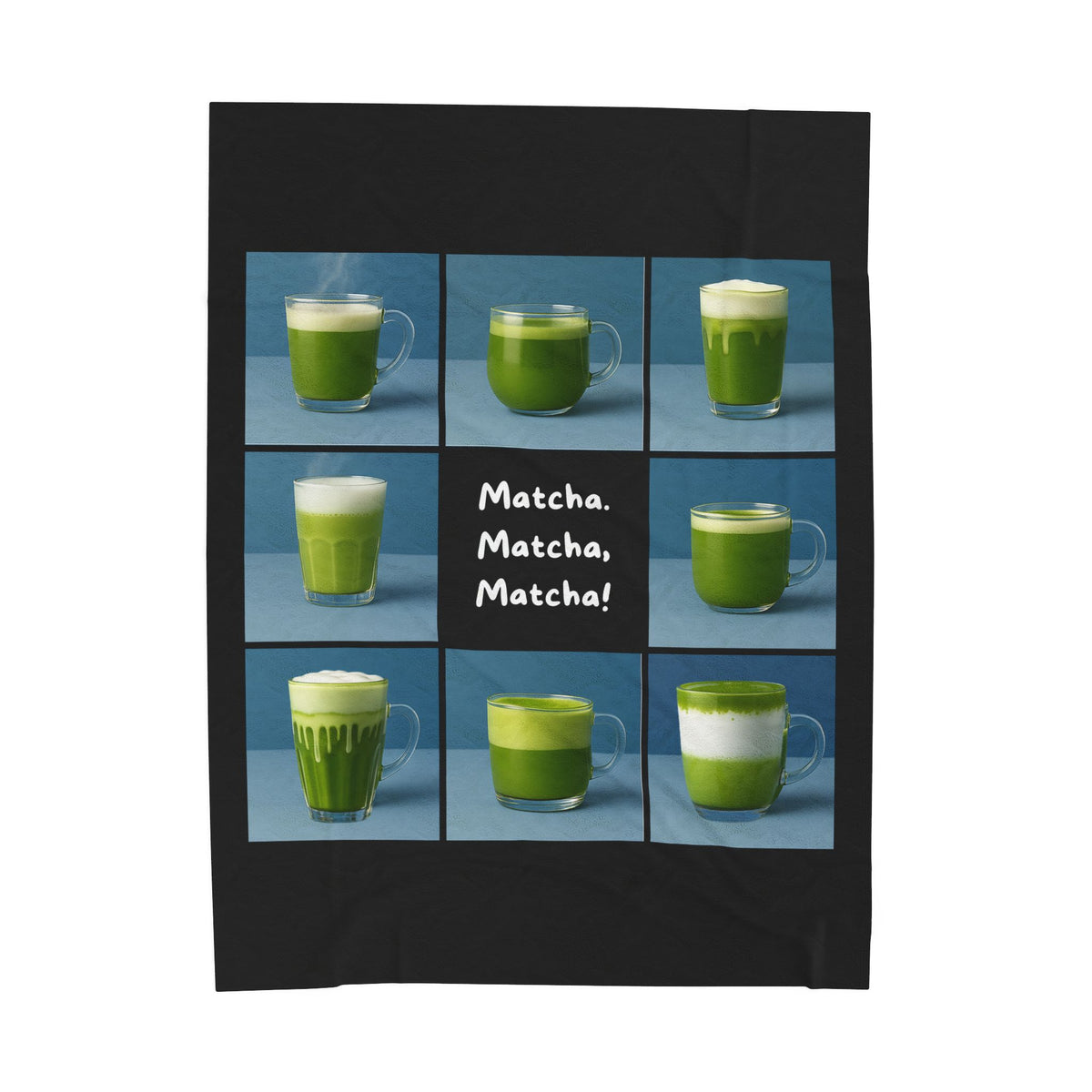Matcha, Matcha, Matcha! Velveteen Plush Blanket