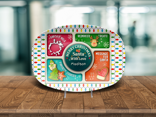 Santa’s Platter – Personalized Christmas Eve Cookie Plate