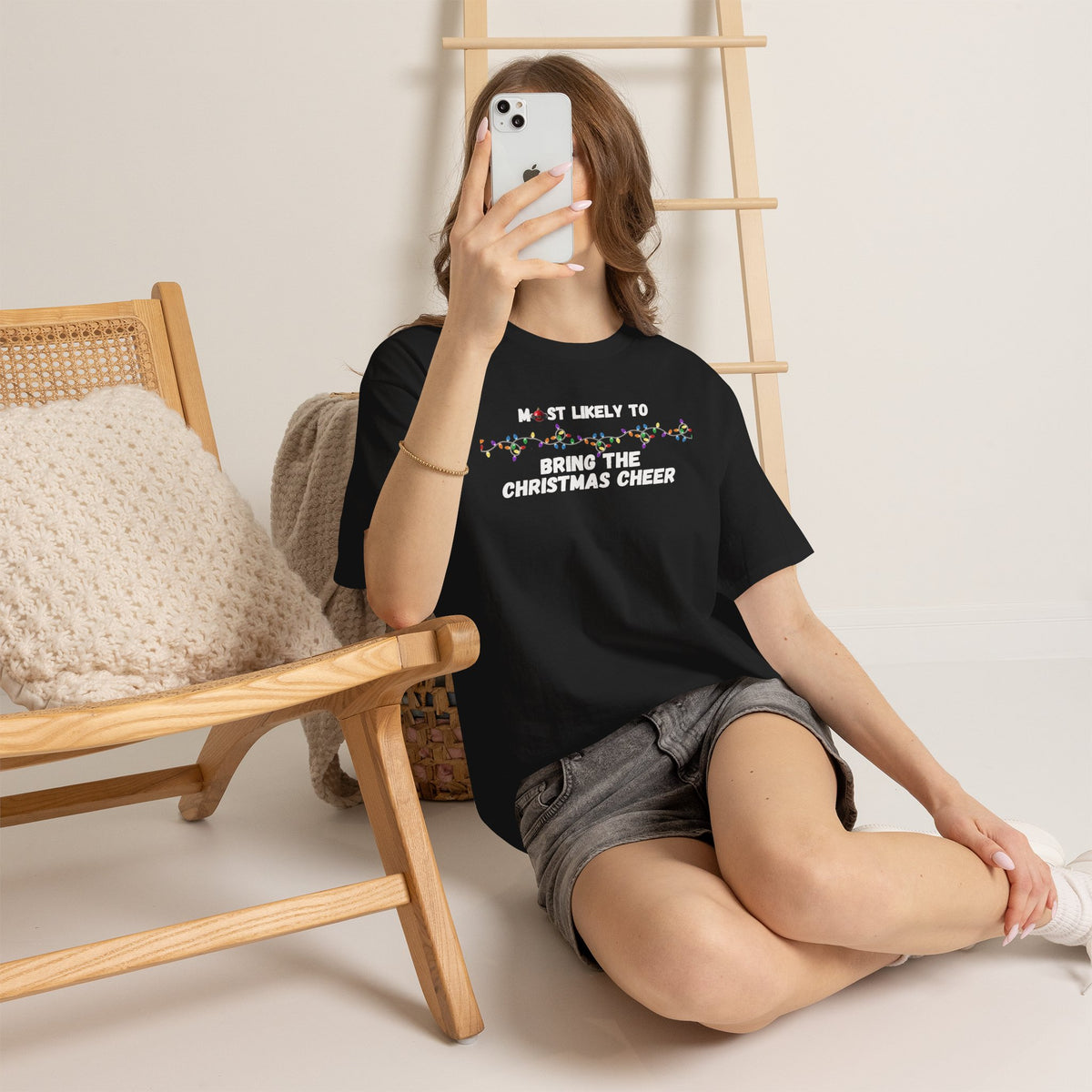 Most Likely To Christmas Spirit Edition (Dark Apparel) | Christmas Humor | Gift for Friends & Family