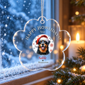 Personalized Acrylic Paw Print Ornament – Custom Dog Breed & Name Keepsake (Beauceron - Briard)