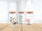 Scripture Wrap Glass Cup – 16 oz | Choose Your Design