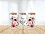 Scripture Wrap Glass Cup – 16 oz | Choose Your Design