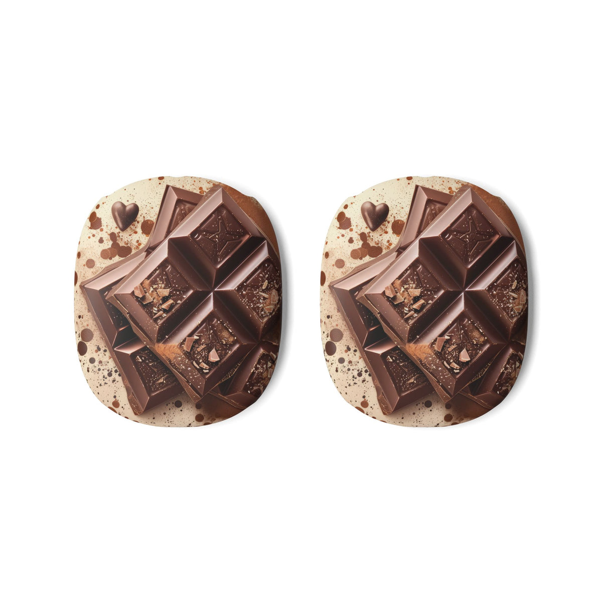 AirPods Max Covers – Cacao Noir Heart Splash Luxury Design