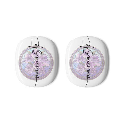 Namaste AirPods Max Covers – Stained Glass Violet Design | Premium Polycarbonate Protective Case | Gloss or Matte