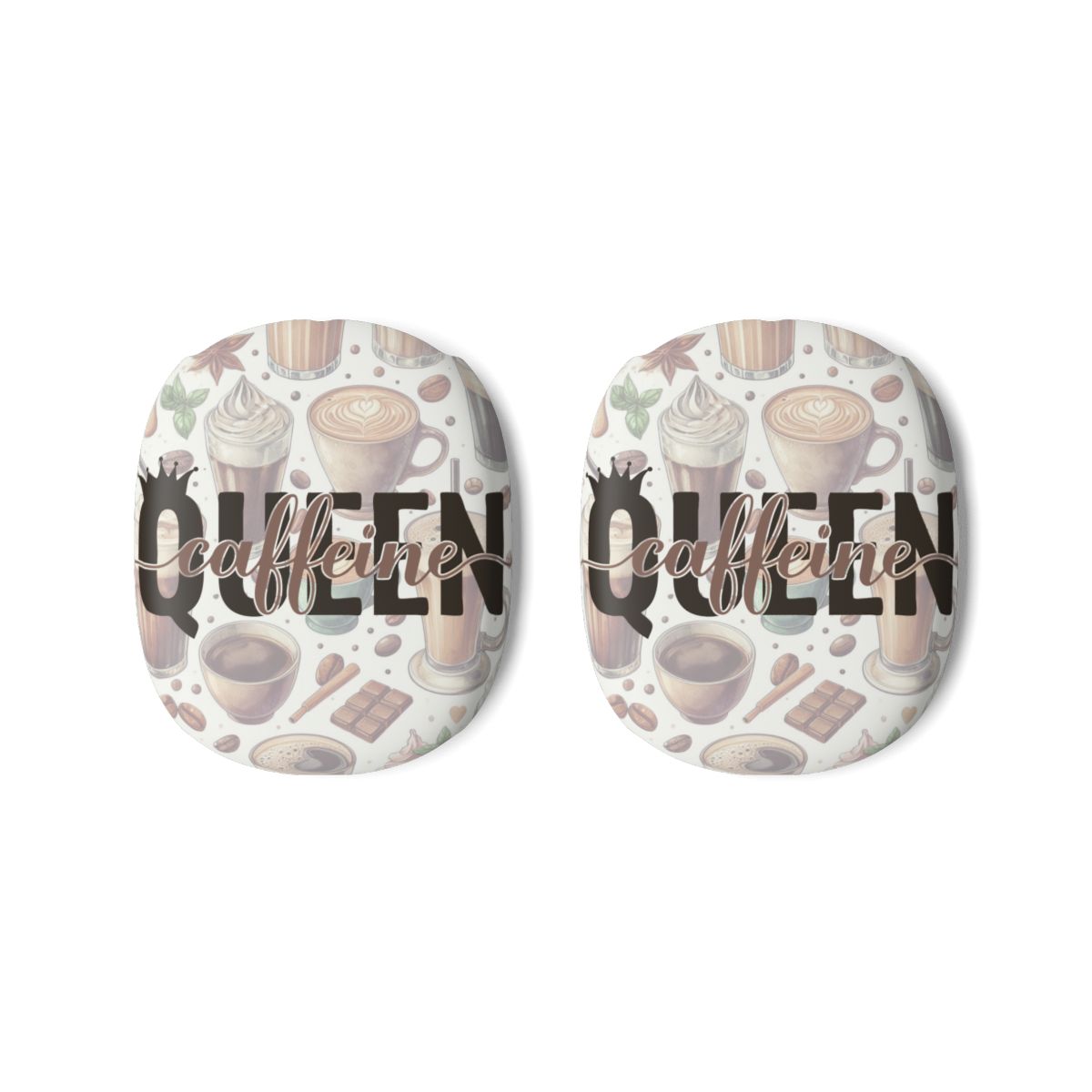 Caffeine Queen AirPods Max Covers – Premium Polycarbonate Protective Case | Gloss or Matte Finish