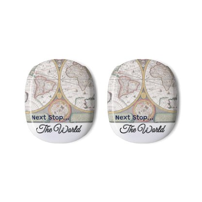 AirPods Max Covers – World Map “Next Stop: Anywhere” Travel Design