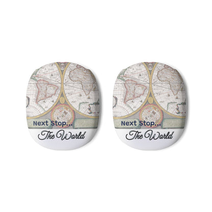 AirPods Max Covers – World Map “Next Stop: Anywhere” Travel Design