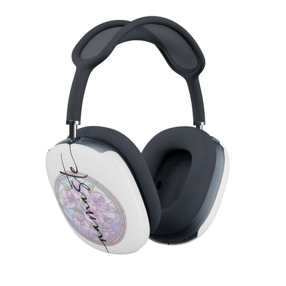 Namaste AirPods Max Covers – Stained Glass Violet Design | Premium Polycarbonate Protective Case | Gloss or Matte
