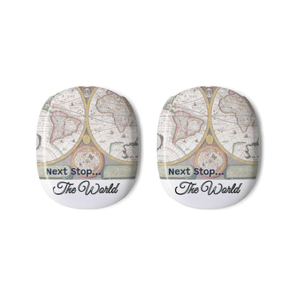 AirPods Max Covers – World Map “Next Stop: Anywhere” Travel Design