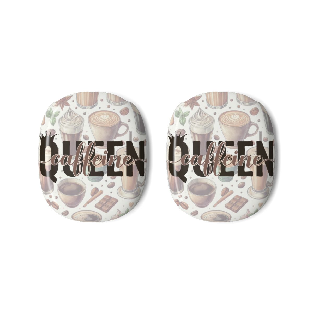 Caffeine Queen AirPods Max Covers – Premium Polycarbonate Protective Case | Gloss or Matte Finish