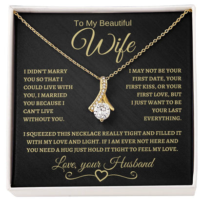 To My Beautiful Wife | Alluring Beauty Necklace | BG