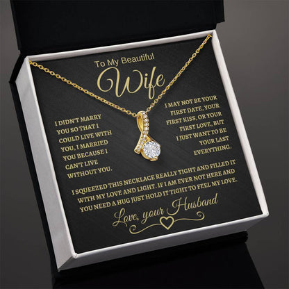 To My Beautiful Wife | Alluring Beauty Necklace | BG