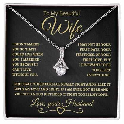 To My Beautiful Wife | Alluring Beauty Necklace | BG