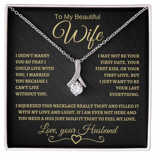To My Beautiful Wife | Alluring Beauty Necklace | BG