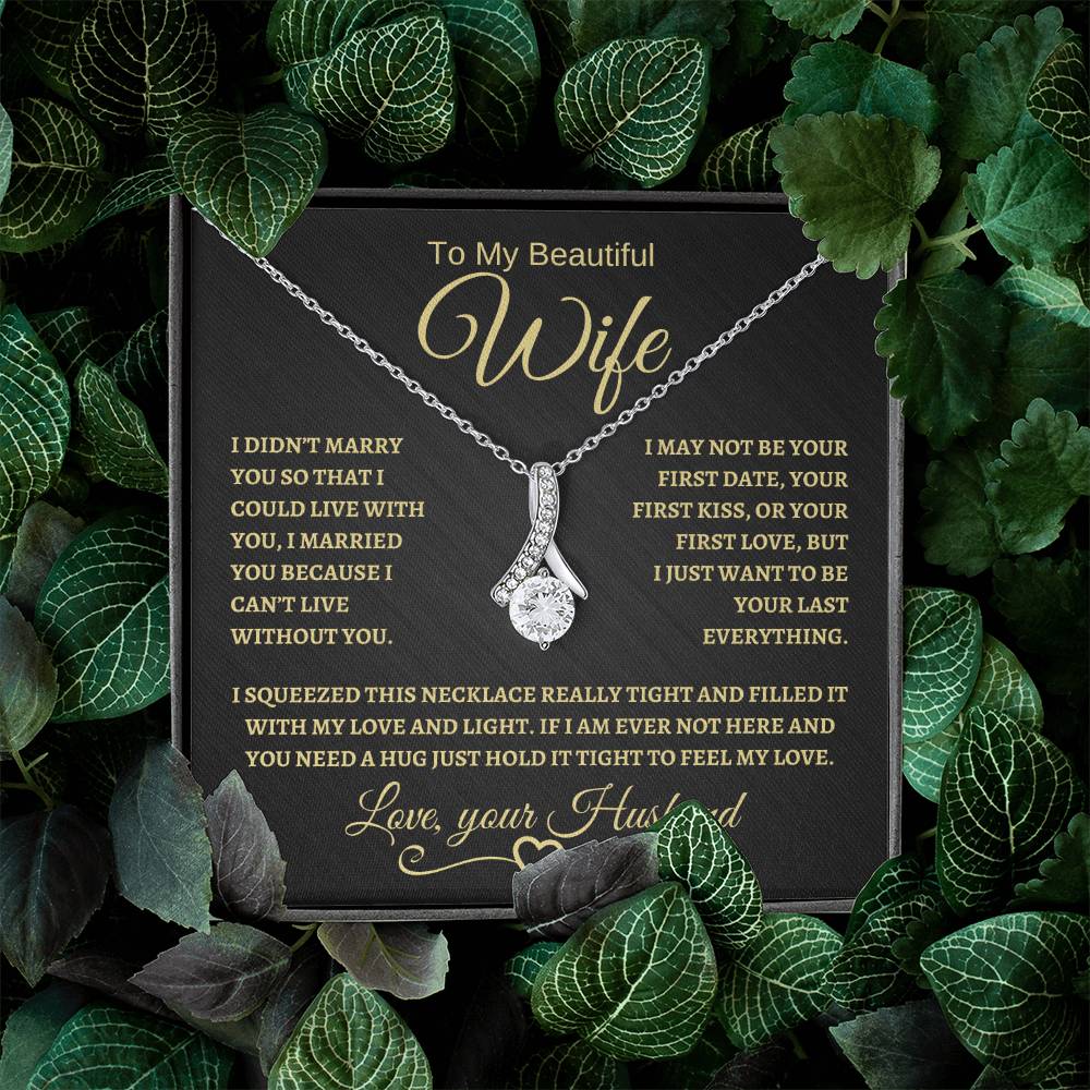 To My Beautiful Wife | Alluring Beauty Necklace | BG