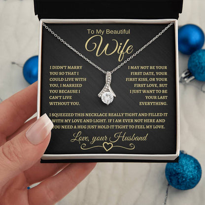 To My Beautiful Wife | Alluring Beauty Necklace | BG
