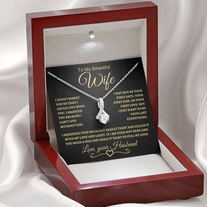 To My Beautiful Wife | Alluring Beauty Necklace | BG
