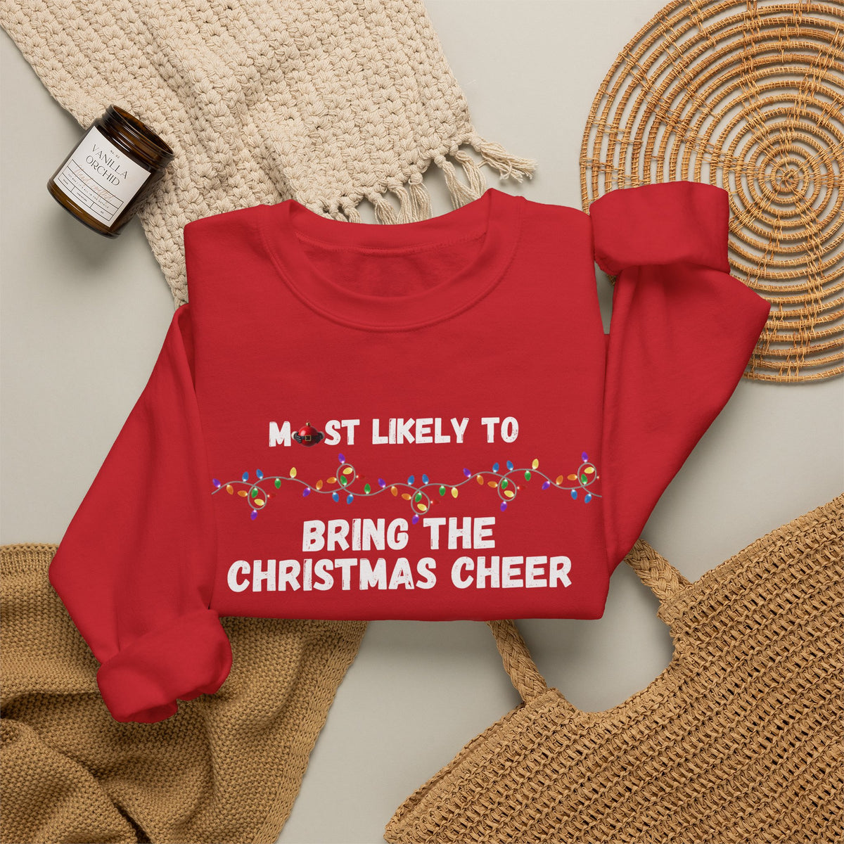 Most Likely To Christmas Spirit Edition (Dark Apparel) | Christmas Humor | Gift for Friends & Family