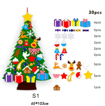 DIY 3D Felt Christmas Tree Craft Kit