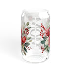 Mom Glass Can with Floral Design | 16oz Sipper Glass with Lid & Straw | Cute Mother’s Day Gift | Aesthetic Drinkware for Mom