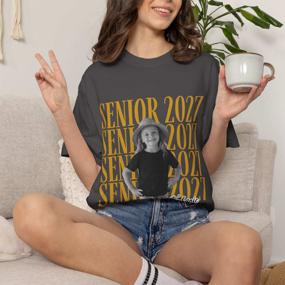 Custom Senior 2027 Shirt | Vintage Photo