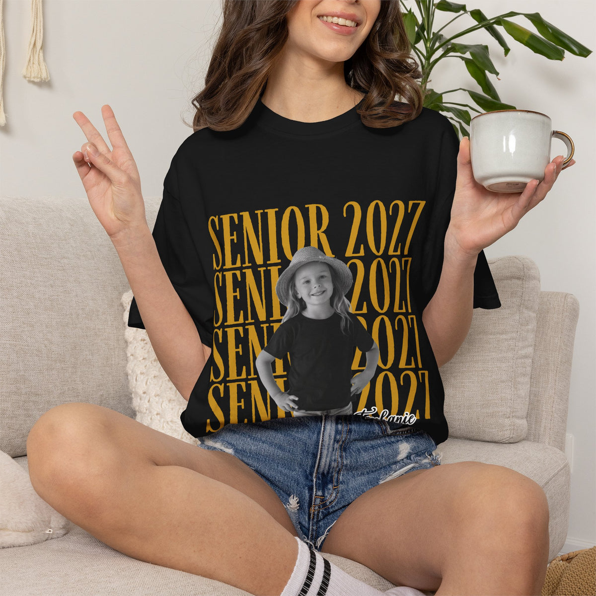 Custom Senior 2027 Shirt | Vintage Photo