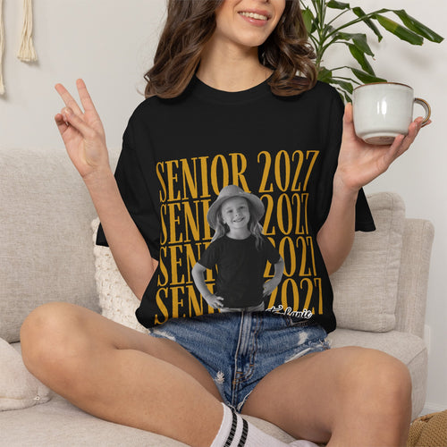 Custom Senior 2027 Shirt | Vintage Photo