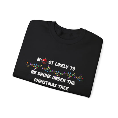 Most Likely To Food & Drink Edition (Dark Apparel) | Christmas Humor | Gift for Friends & Family